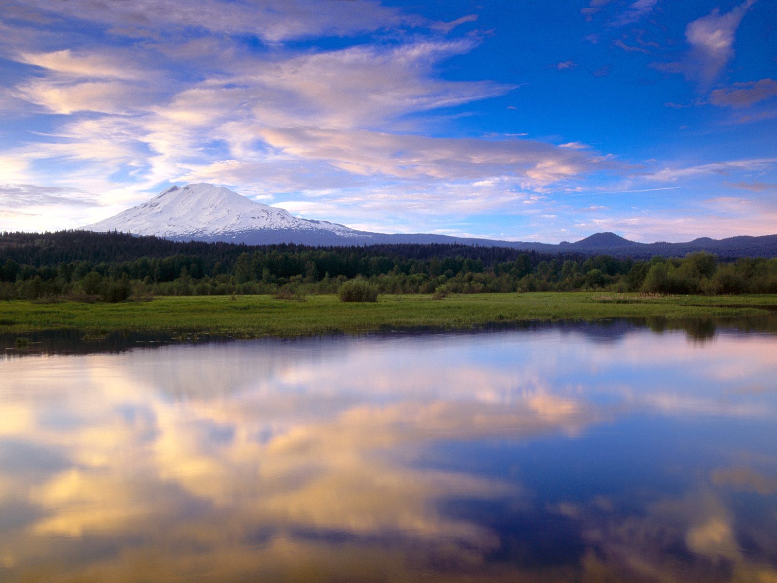 Sunset Colors Mount Adams,Trout Lake Creek, Washington.jpg