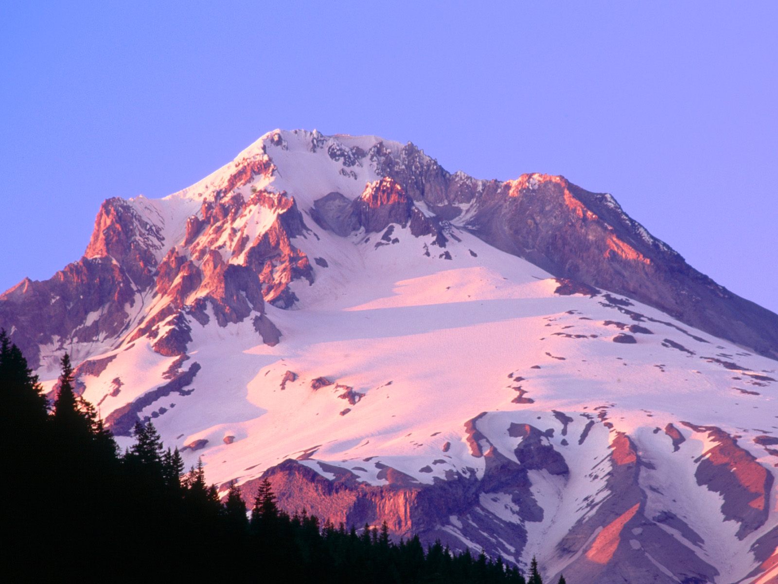 Sunset Colors the Slopes of Mount Hood, Oregon.jpg