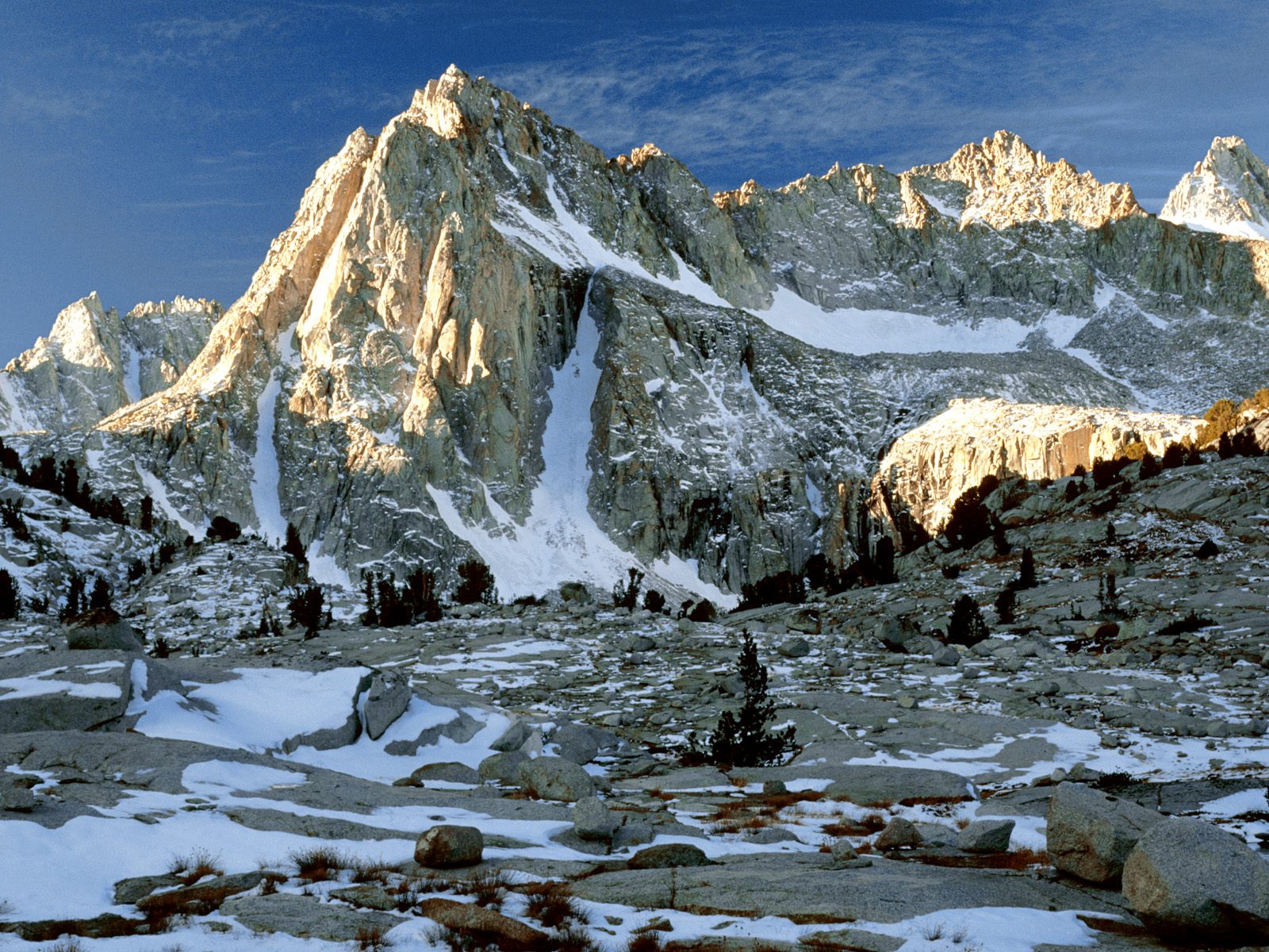 Winter Sunrise on Picture Peak, John Muir Wilderness, California.jpg